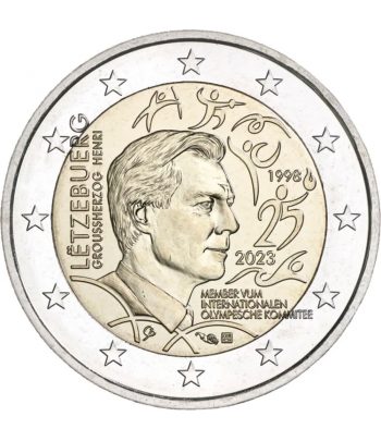 moneda 2 euros Luxemburgo 2023 Comité Olímpico Internacional  - 1