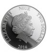 Moneda de plata 2 Dollars Niue Año Lunar Mono 2016  - 2