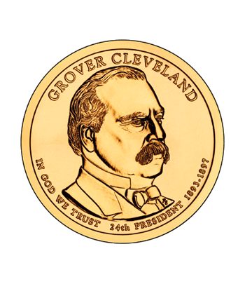 Dollar Presidencial nº 24 Grover Cleveland 2012. Ceca P y D  - 1