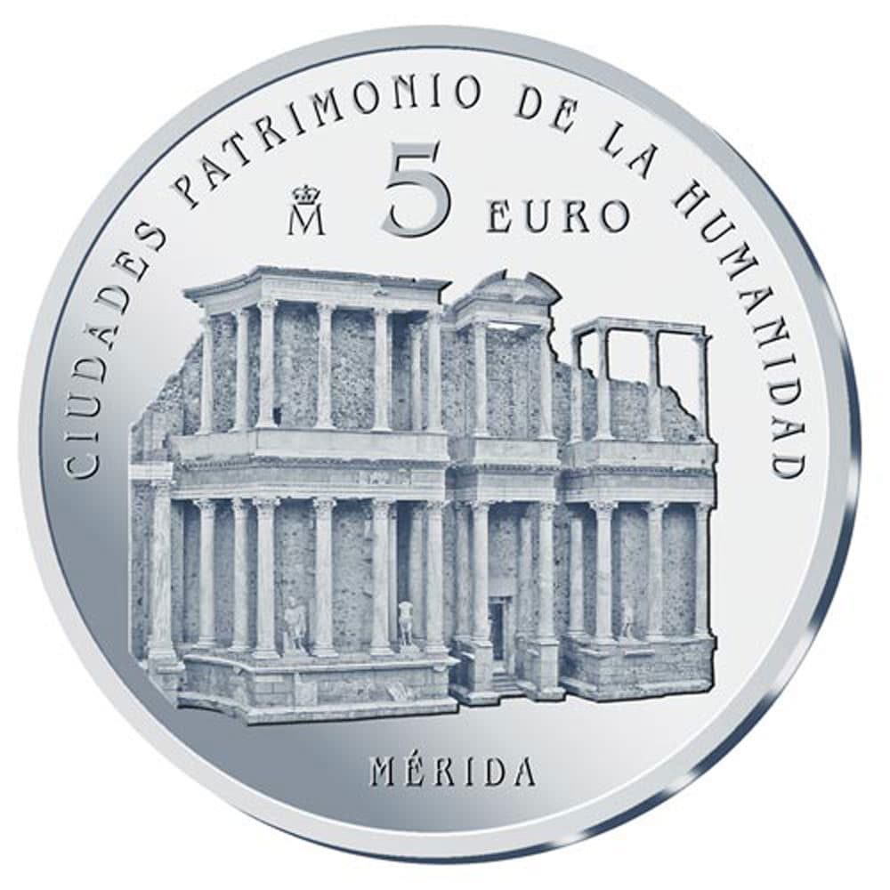 Moneda 2015 Patrimonio de la Humanidad. Merida. 5€ sin cartón  - 1