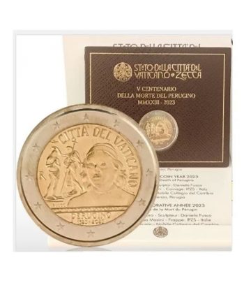 moneda de Vaticano 2 euros 2023 Pietro Perugino  - 1