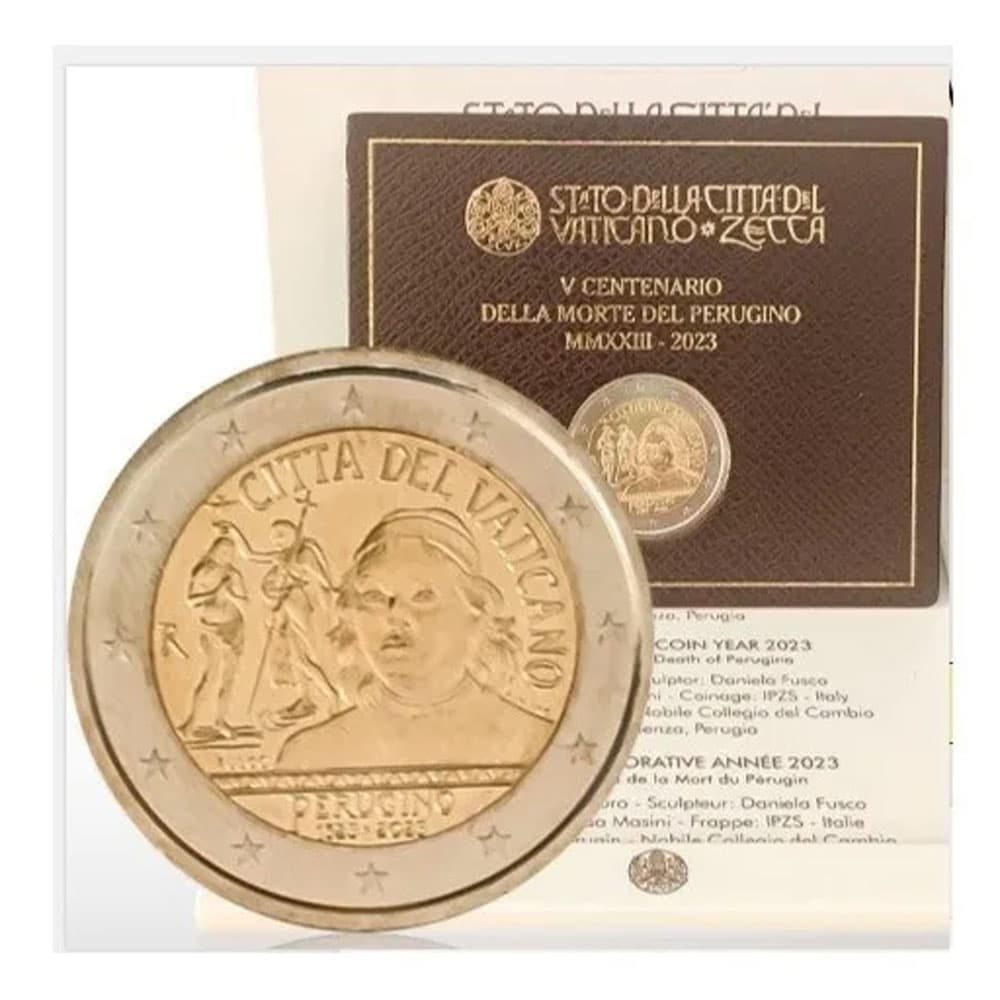 moneda de Vaticano 2 euros 2023 Pietro Perugino  - 1
