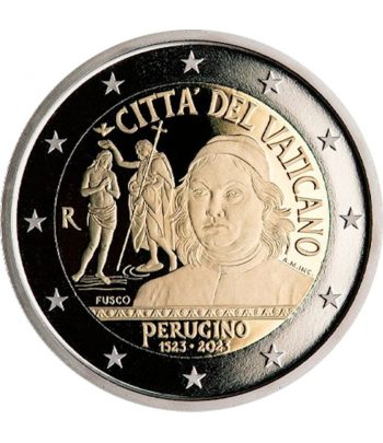 moneda de Vaticano 2 euros 2023 Pietro Perugino  - 2