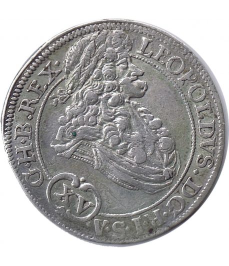 Austria Moneda de plata 15 kreuzer 1694 Leopoldo I.  - 1