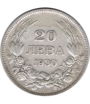 Bulgaria Moneda de 20 Leva 1930 Boris III  - 1