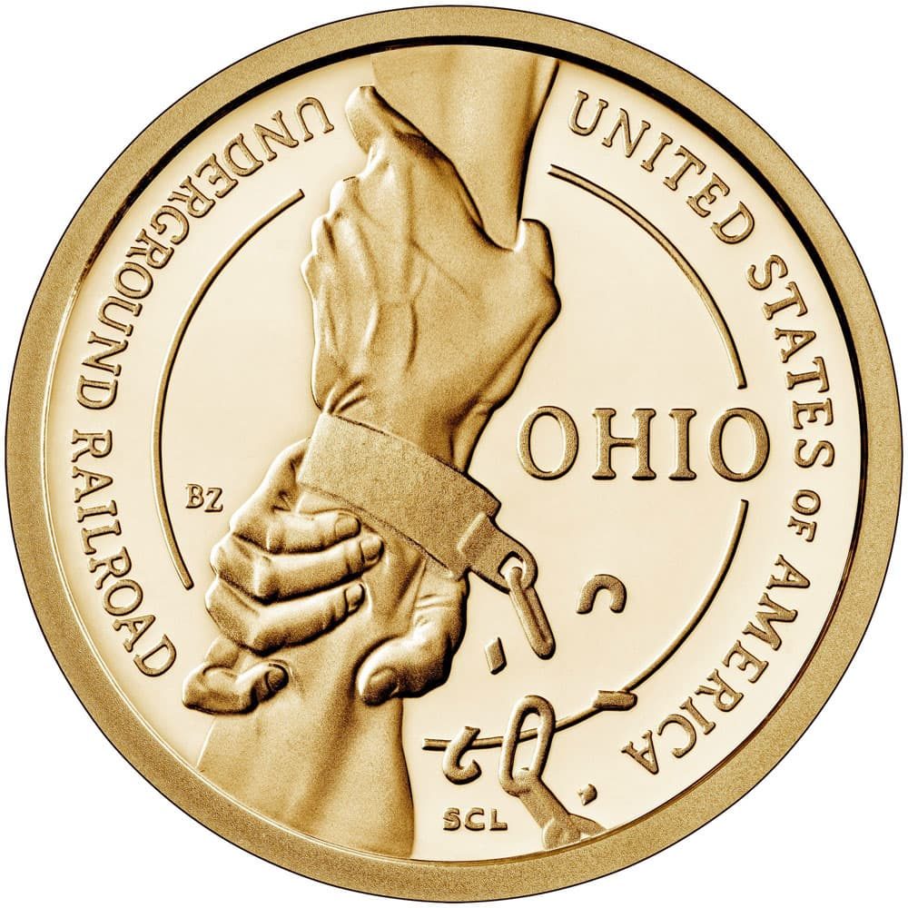 Moneda de Estados Unidos 1$ Ohio 2023. Ceca P  - 1
