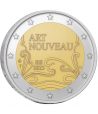moneda 2 euros Belgica 2023 Año del Art Nouveau  - 1