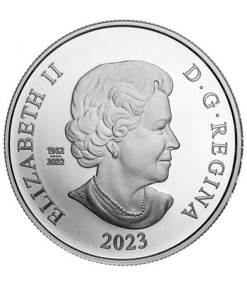 Moneda de 5$ de plata Canada Coronación Carlos III 2023  - 2