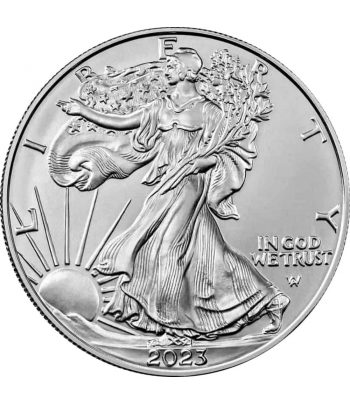 Moneda de plata Estados Unidos 1 Dollar Liberty 2023.  - 1