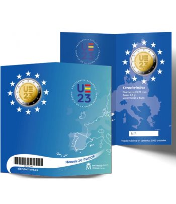 Euroset 2 Euros España 2023 Presidencia Unión Europea. Proof  - 1