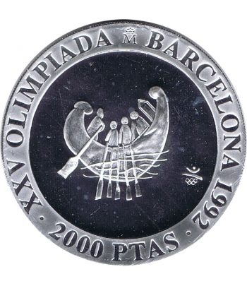 Moneda 2000 Pesetas 1990 Juegos Olímpicos Barcelona'92 Barca.  - 1