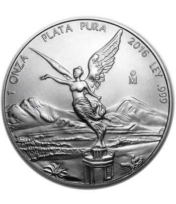 Moneda de México 1 Onza plata Pura 2016.  - 1