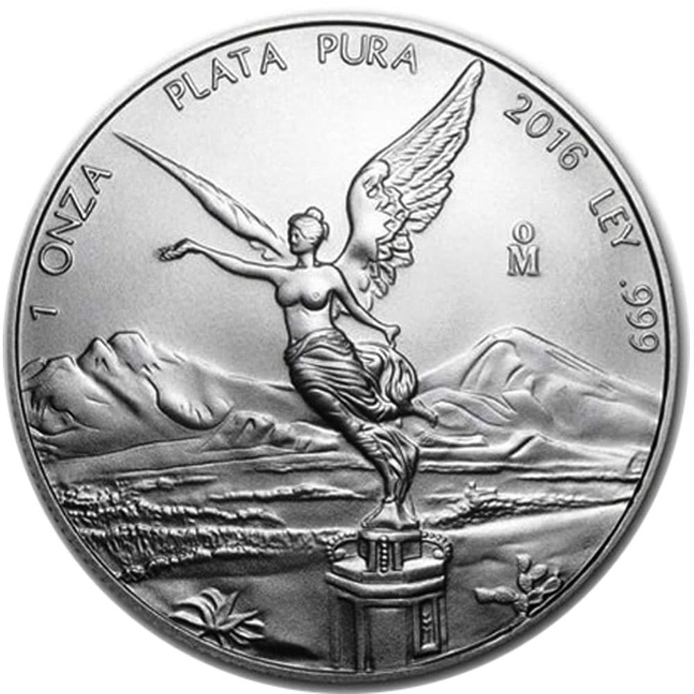 Moneda de México 1 Onza plata Pura 2016.  - 1