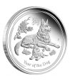 Moneda de plata Austalia 1$ año Lunar Chino del Perro 2018  - 1