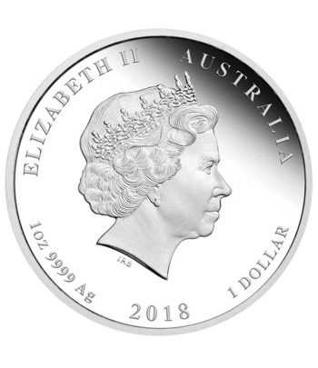 Moneda de plata Austalia 1$ año Lunar Chino del Perro 2018  - 2