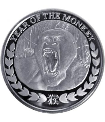 Moneda de plata Somaliland 1000 Shilling Año mono 2016.  - 1