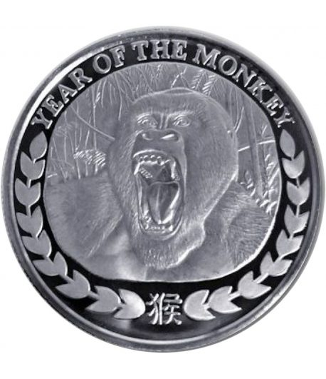 Moneda de plata Somaliland 1000 Shilling Año mono 2016.  - 1