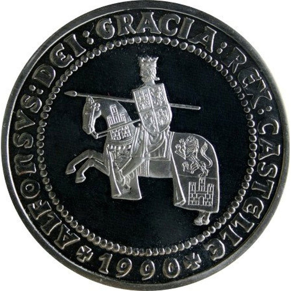 Moneda de España 5 ECU Comunidad Económica Europea 1990.  - 1