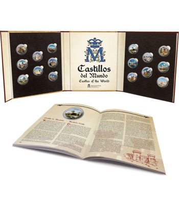 Monedas 2023 Serie Castillos del Mundo. Estuche con 16 monedas  - 1