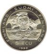 Moneda cuproníquel 5 Ecu Finlandia 1992 Conferencia CSCE.  - 2