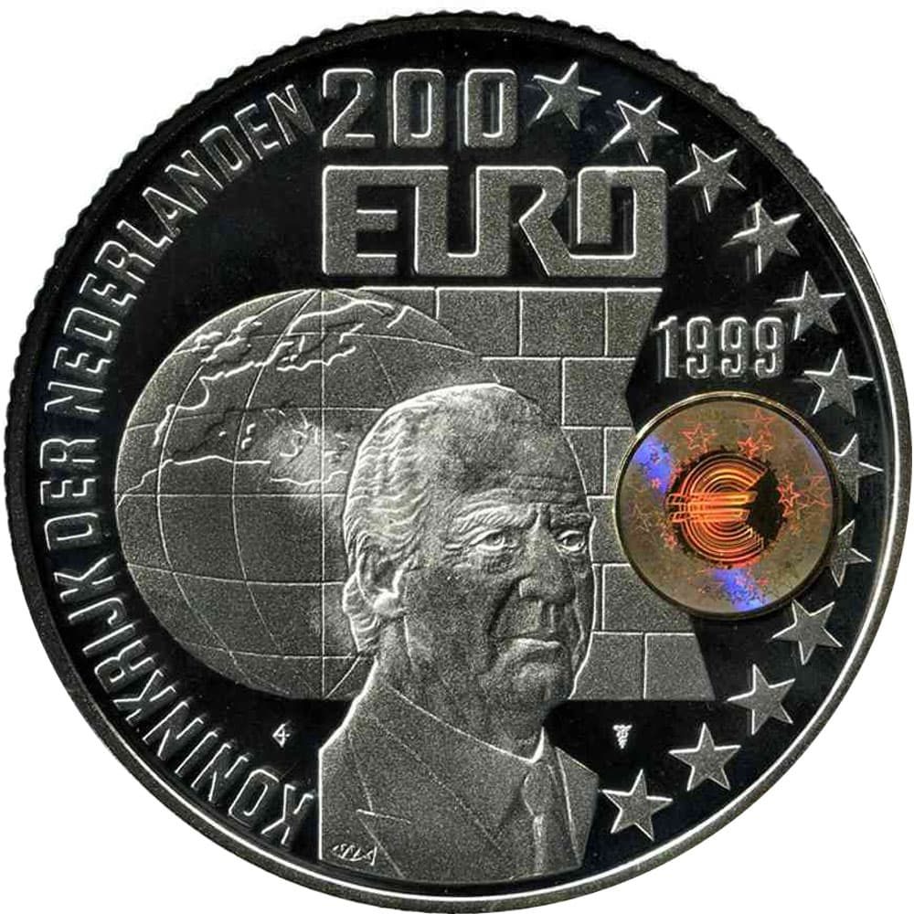 Moneda 200 Euro Holanda 1999 Reyes España.  - 1