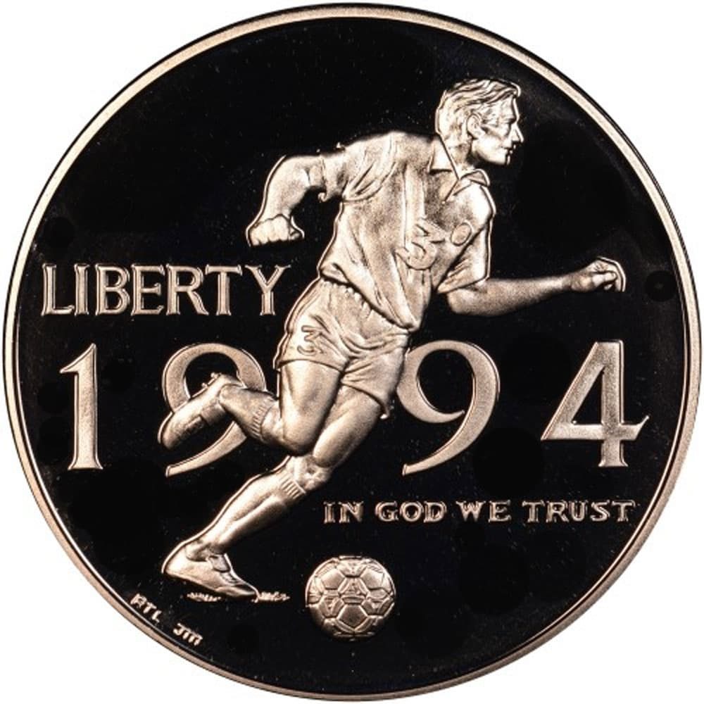 Moneda Estados Unidos Half Dollar 1994 Mundial de Futbol USA 94. Níquel.  - 1