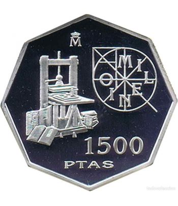 Moneda de España 1500 Pesetas 2000 Milenio. Imprenta.  - 1