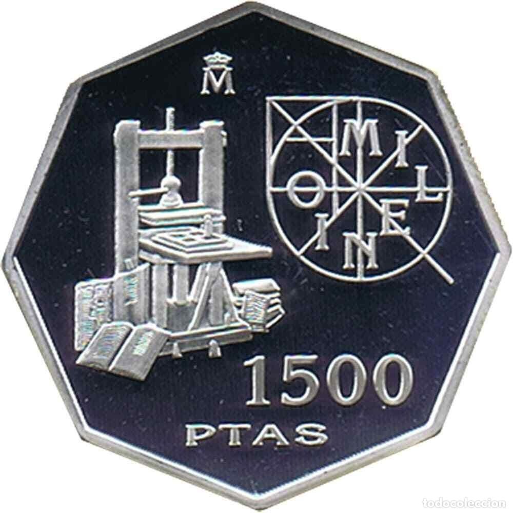 Moneda de España 1500 Pesetas 2000 Milenio. Imprenta.  - 1
