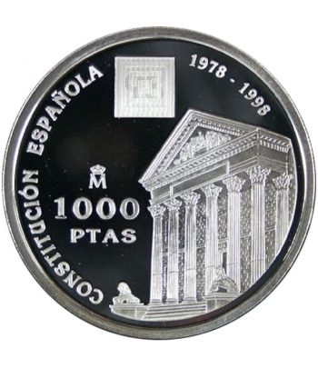 Moneda de España 1000 Pesetas 1998 Constitución Española.  - 1