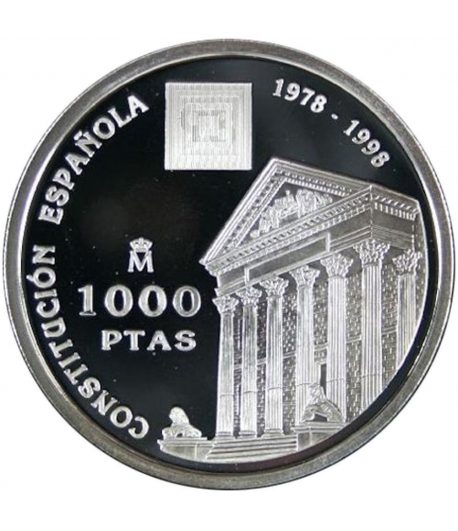 Moneda de España 1000 Pesetas 1998 Constitución Española.  - 1