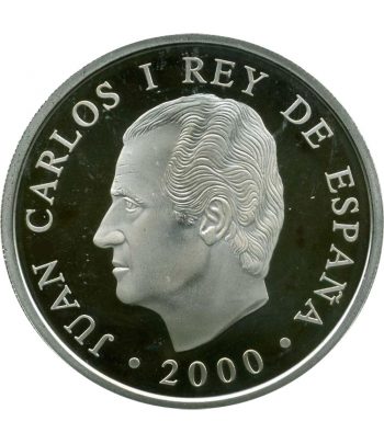Moneda de España 1000 Pesetas 2000 Paralímpicos Silla Ruedas.  - 2