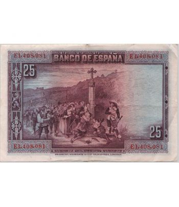 Lote de 10 Billetes de la Républica Española 25 Pesetas de 1928  - 2