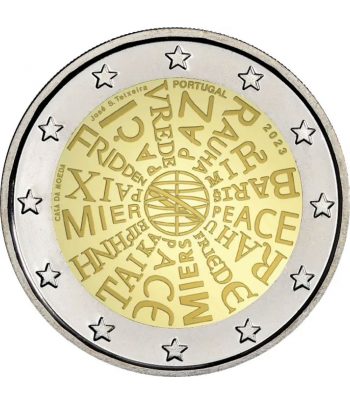 moneda 2 euros Portugal 2023 Paz entre Naciones  - 1