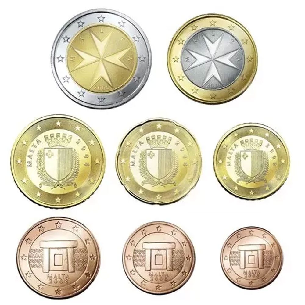 monedas euro serie completa 8 monedas Malta 2012  - 1