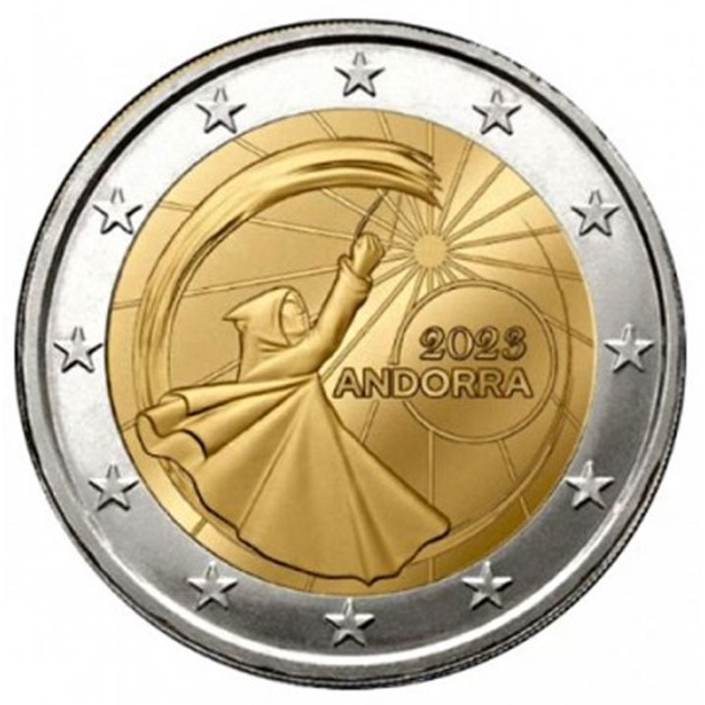 moneda de Andorra 2 euros 2023 Festes del Foc Solstici d'estiu  - 1