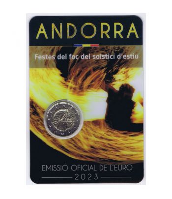 moneda de Andorra 2 euros 2023 Festes del Foc Solstici d'estiu  - 2