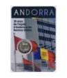 moneda de Andorra 2 euros 2023 30 Anys ingrés Nacions Unides  - 2