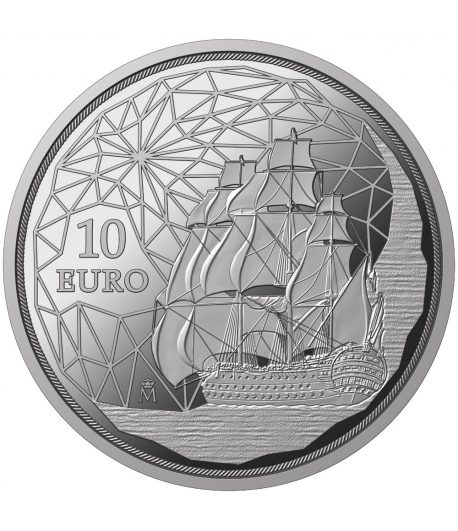 Moneda de España 10 euros 2023 250 Años Jorge Juan. Plata  - 1