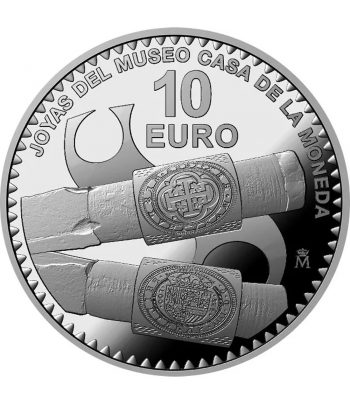 Moneda de España 10 euros 2023 Joyas Museo Casa Moneda. Plata  - 1