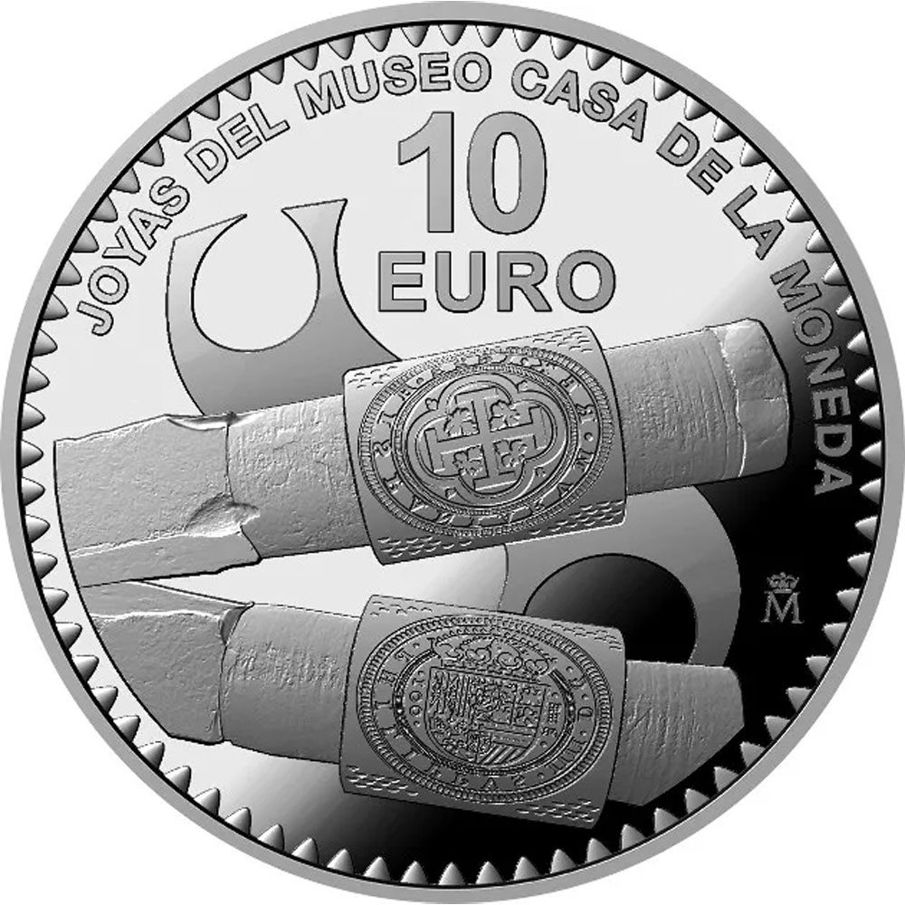 Moneda de España 10 euros 2023 Joyas Museo Casa Moneda. Plata  - 1