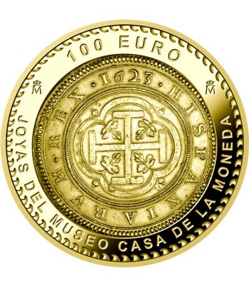 Moneda de España 100 euros 2023 Joyas Museo Casa Moneda. Plata  - 1