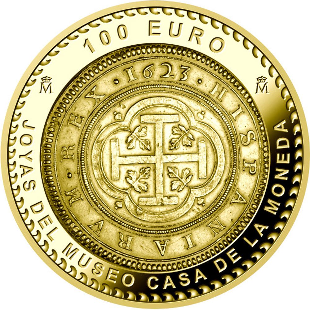 Moneda de España 100 euros 2023 Joyas Museo Casa Moneda. Plata  - 1