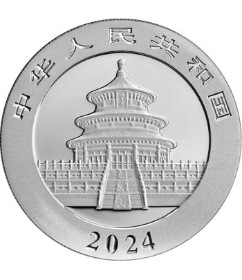 Onza de plata Moneda de China 10 Yuan Panda 2024  - 2
