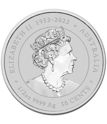 Moneda de plata Austalia 1$ año Lunar Chino del Dragón 2024  - 2