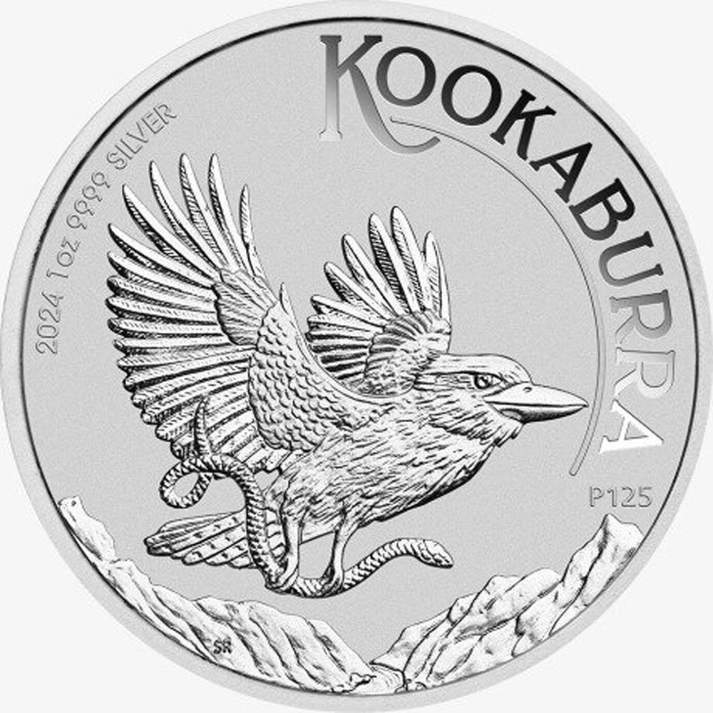 Moneda de 1$ de plata Australia Kookaburra año 2024  - 1