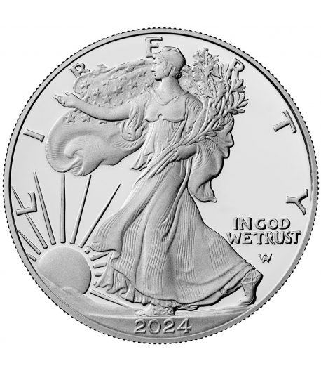 Moneda de plata Estados Unidos 1 Dollar Liberty 2024.  - 1
