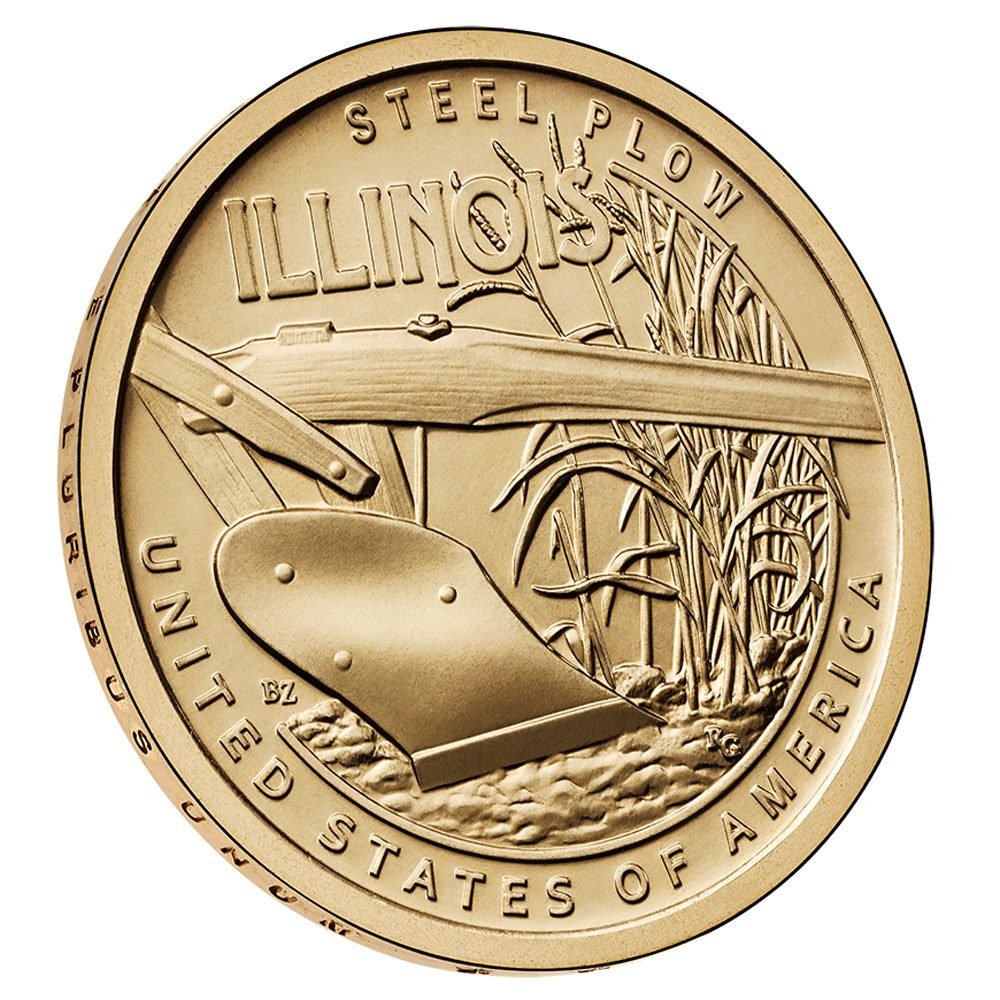 Moneda de Estados Unidos 1$ Illinois 2024. Ceca D y P.  - 1