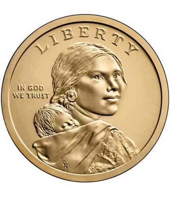 Moneda de Estados Unidos 1$ Nativa Americana 2024. Ceca P y D  - 2