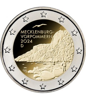 moneda 2 euros Alemania 2024 Mecklenburgo.  - 1