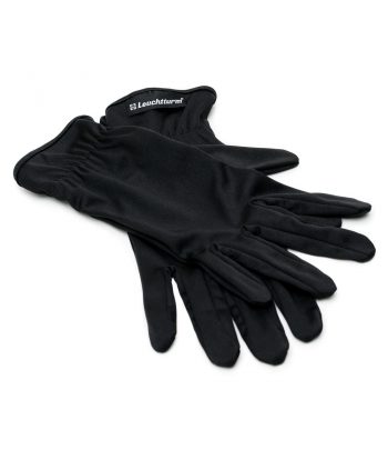 LEUCHTTURM Guantes de microfibra Negros. Talla S.  - 1